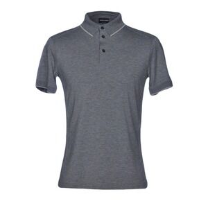 New Authentic Giorgio Armani Men's Stretch Viscose Polo Shirt Euro 50 Slim Fit